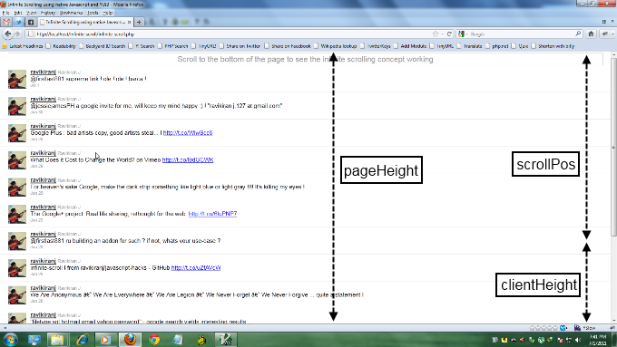 diagram explaining various heights within a webpage